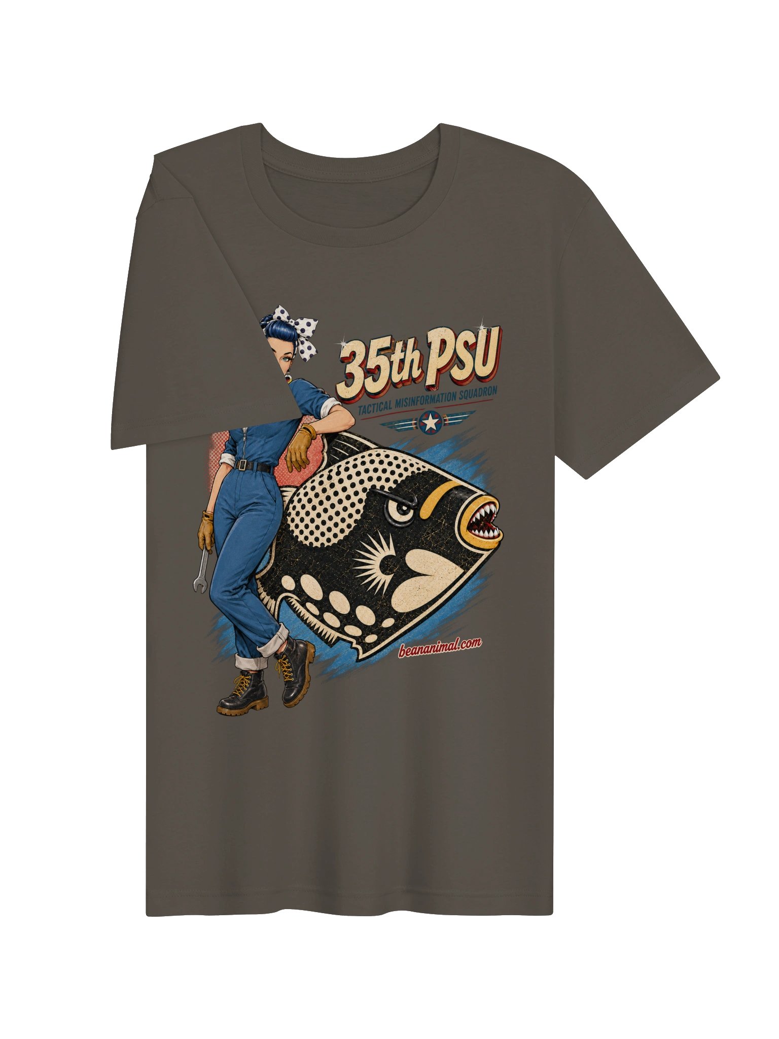 BeanAnimal 35th PSU Triggerfish Mechanic Tee product image (3)