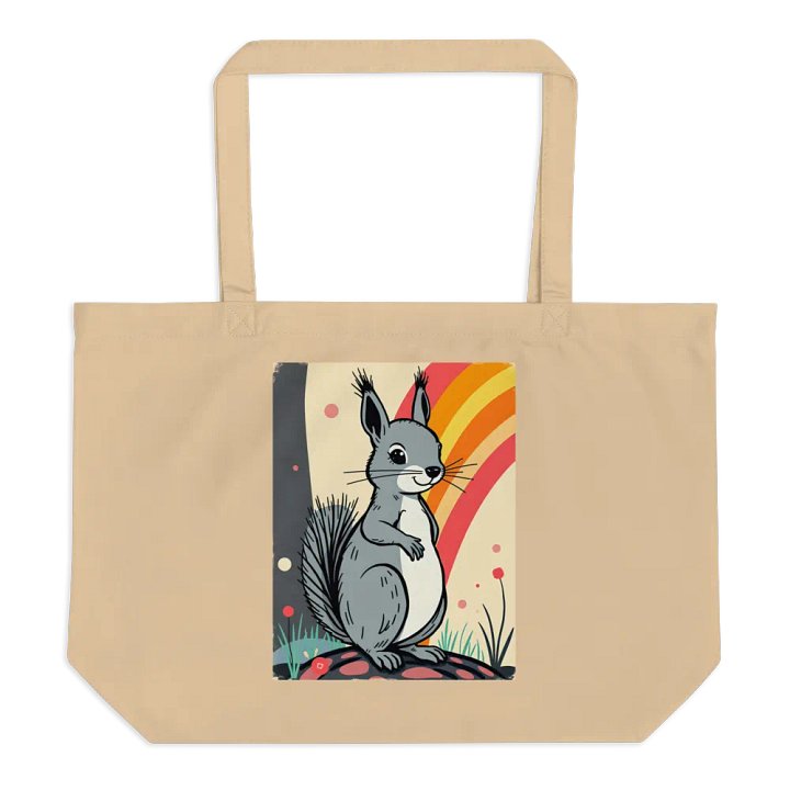 Rainbow Smiles Squirrel Tote product image (1)