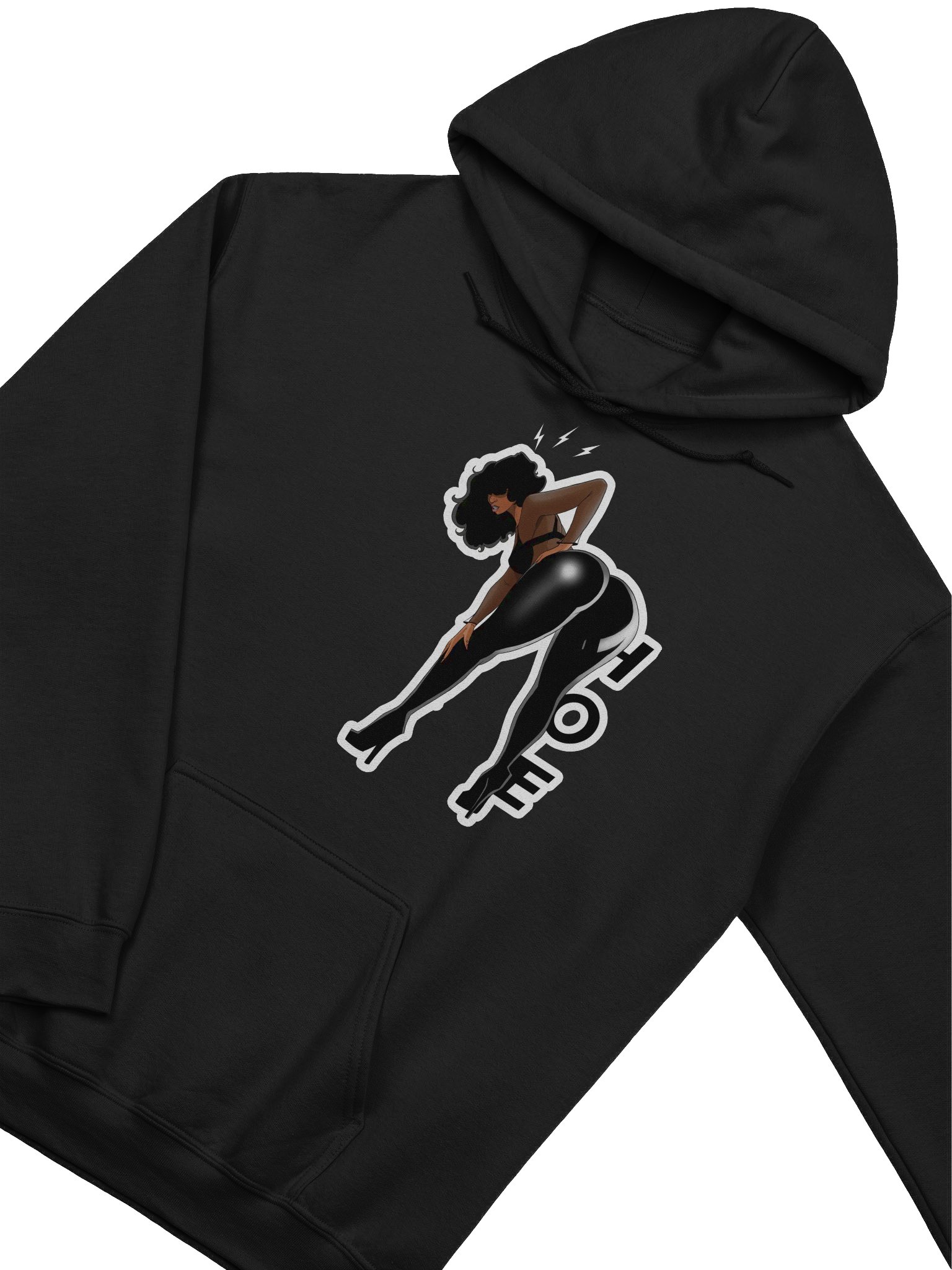 HOE HOODIE LEGGINGS - BLACK product image (2)