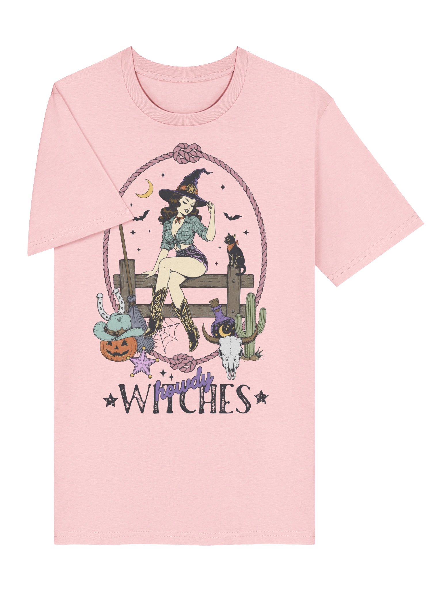 Howdy Witches Halloween Witch T-Shirt product image (2)