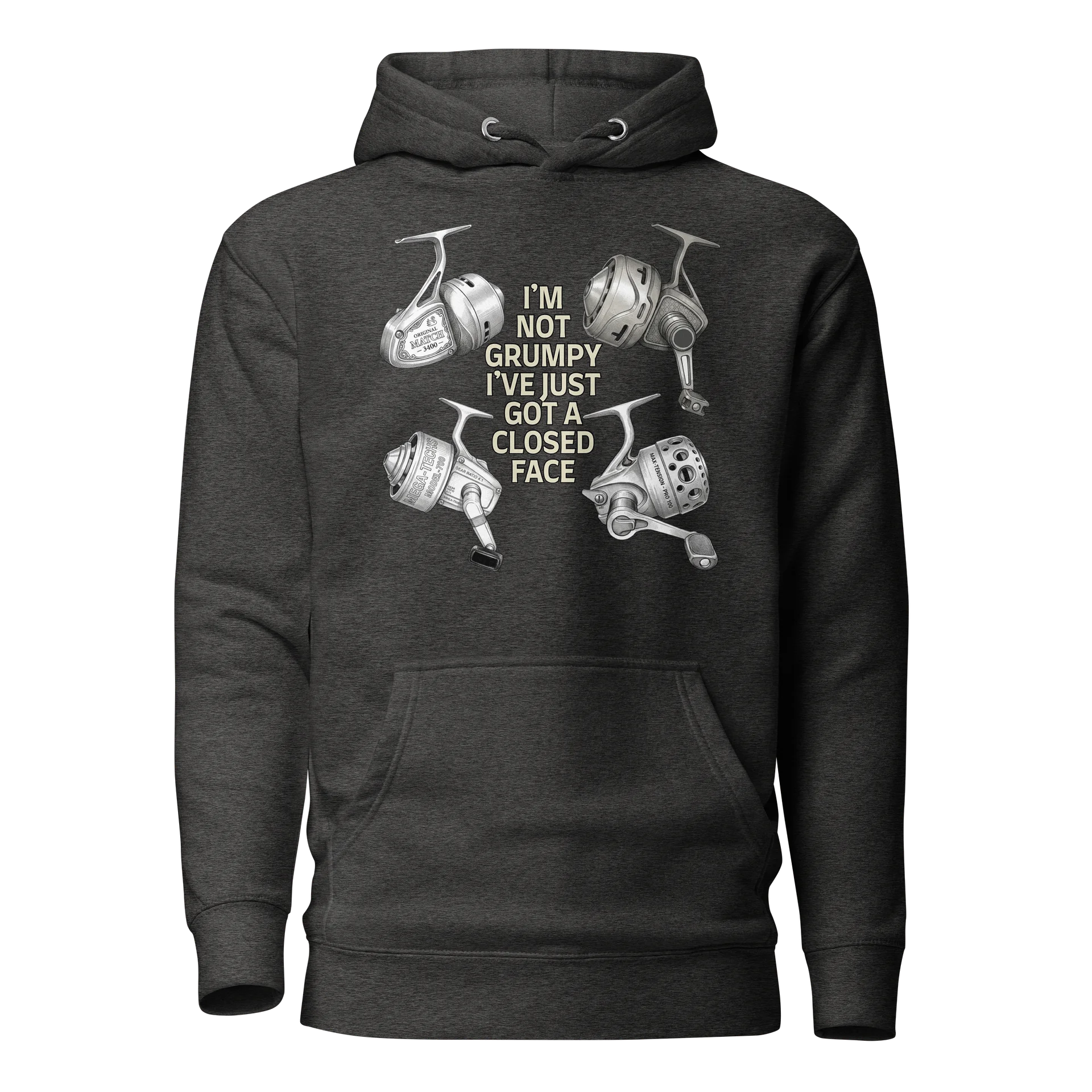 "I'M NOT GRUMPY" CLOSED FACE REEL Hoodie product image (15)