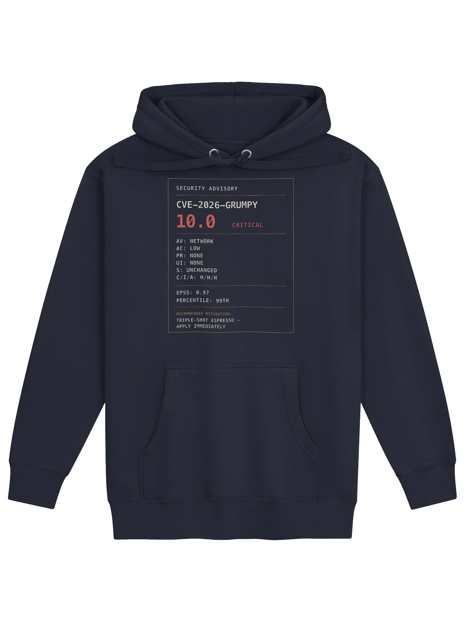 Grumpy Security Advisory Hoodie product image (1)
