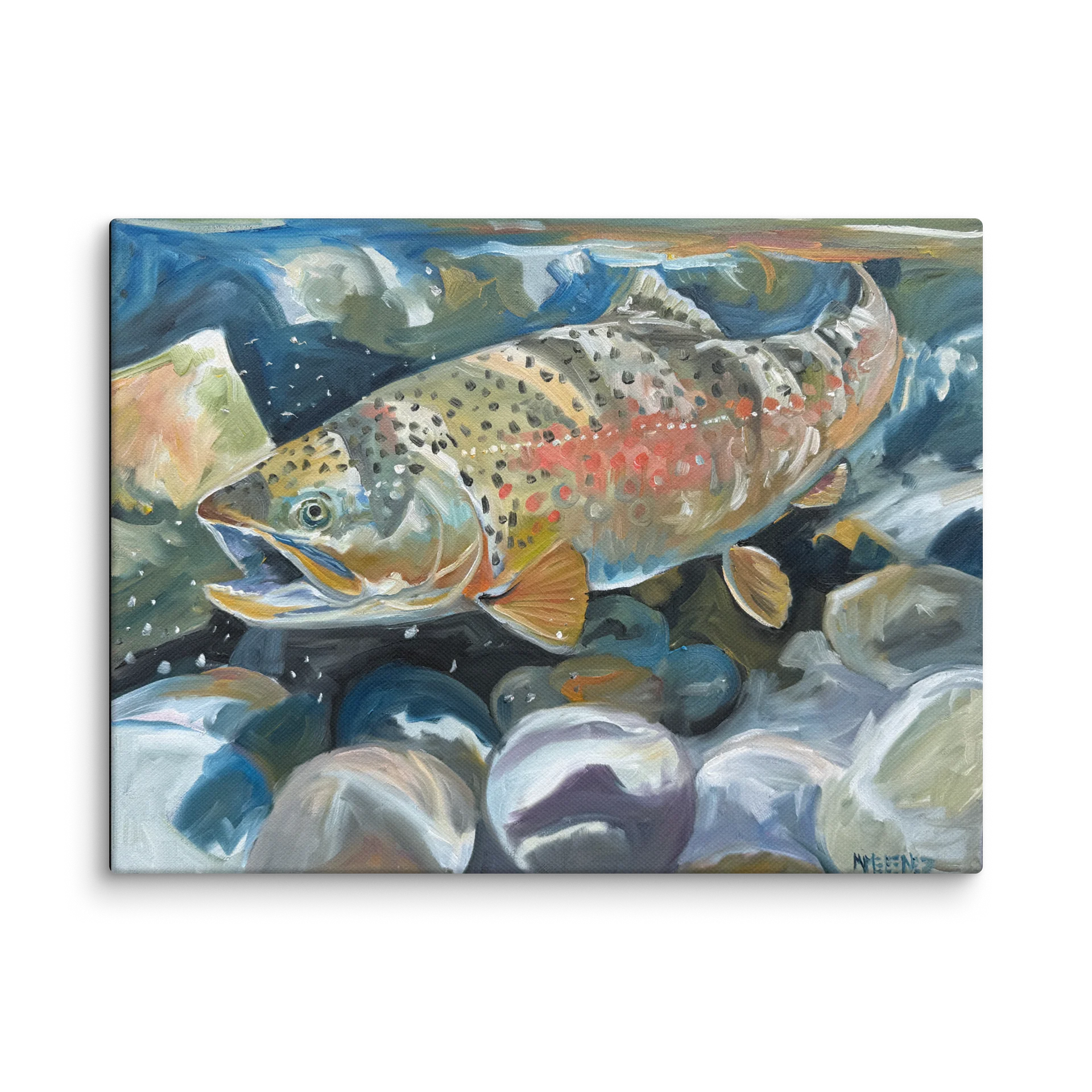Rainbow trout no.2 Printed Giclee Canvas product image (1)