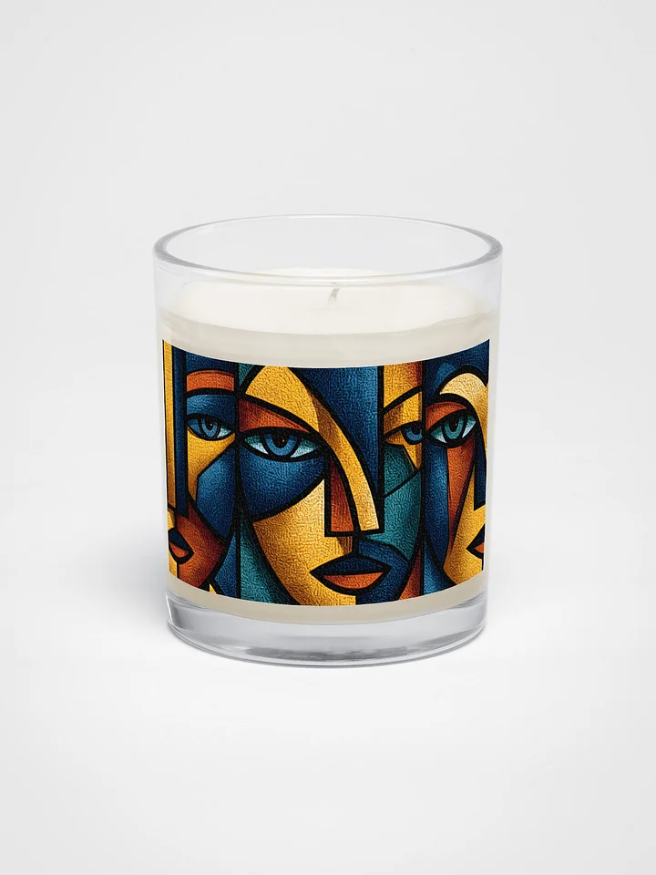 Cubist Faces Clear Jar Candle product image (1)