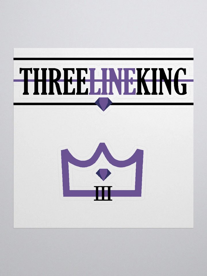 Three Line King Stickers product image (1)