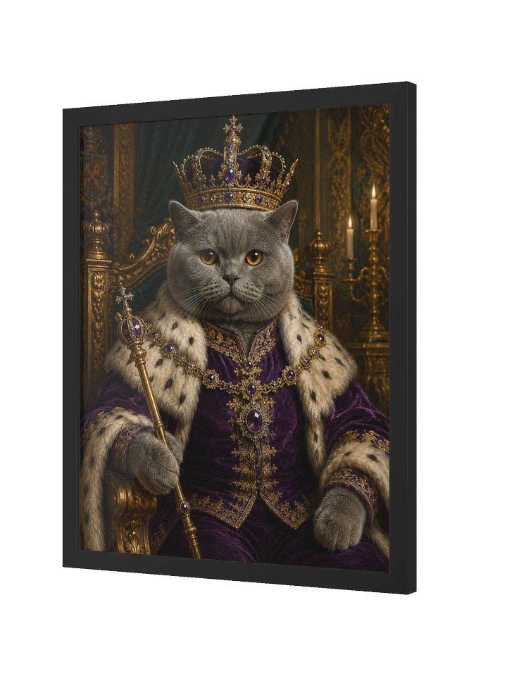 Royal Cat King Framed Poster product image (2)