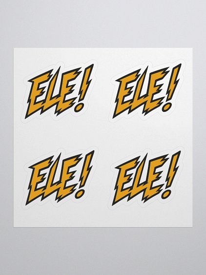 ELE! Gold Kiss Cut Stickers