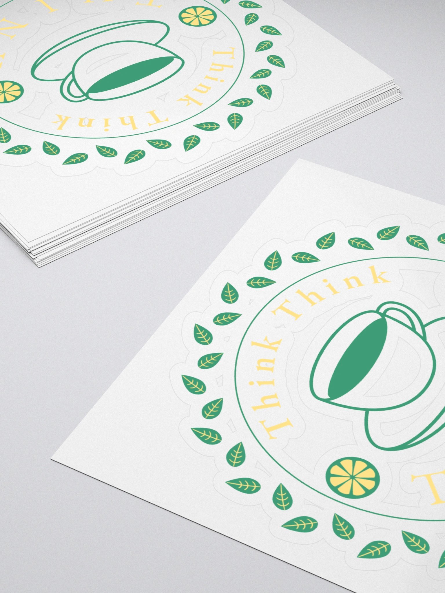 Slogan #7 Think Think Think Sticker product image (4)
