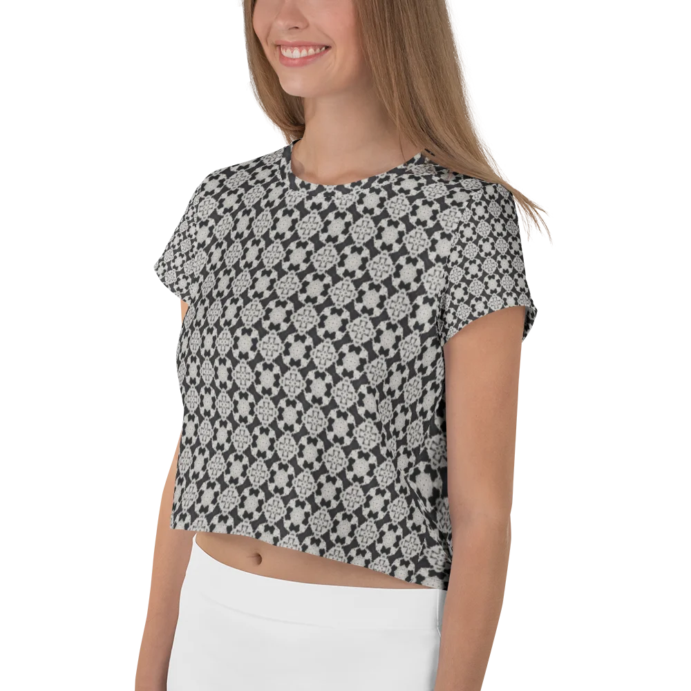Monochrome Mosaic Crop Tee product image (3)