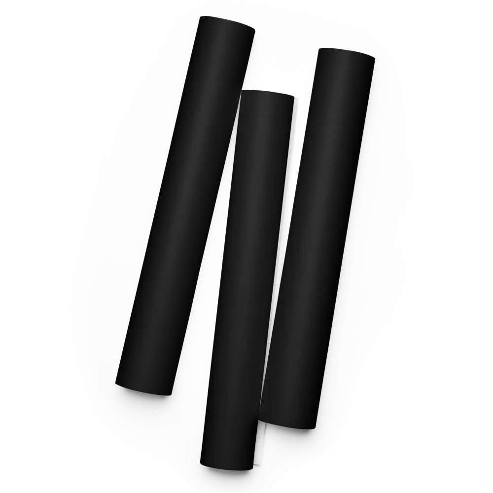 Black Solid Holiday Christmas Wrapping Paper Sheets (3) product image (1)