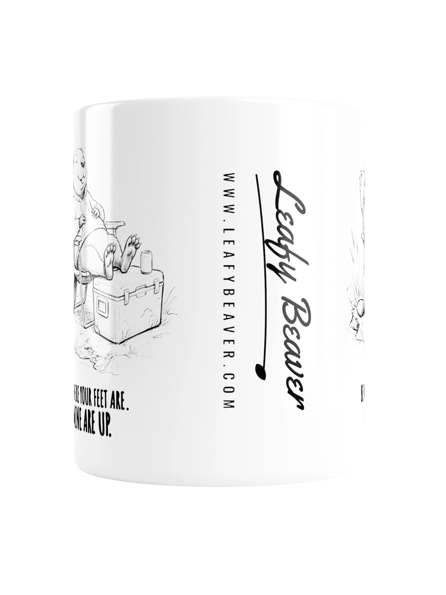 Feet Up Mug – Funny Be Where Your Feet Are Coffee Mug product image (2)