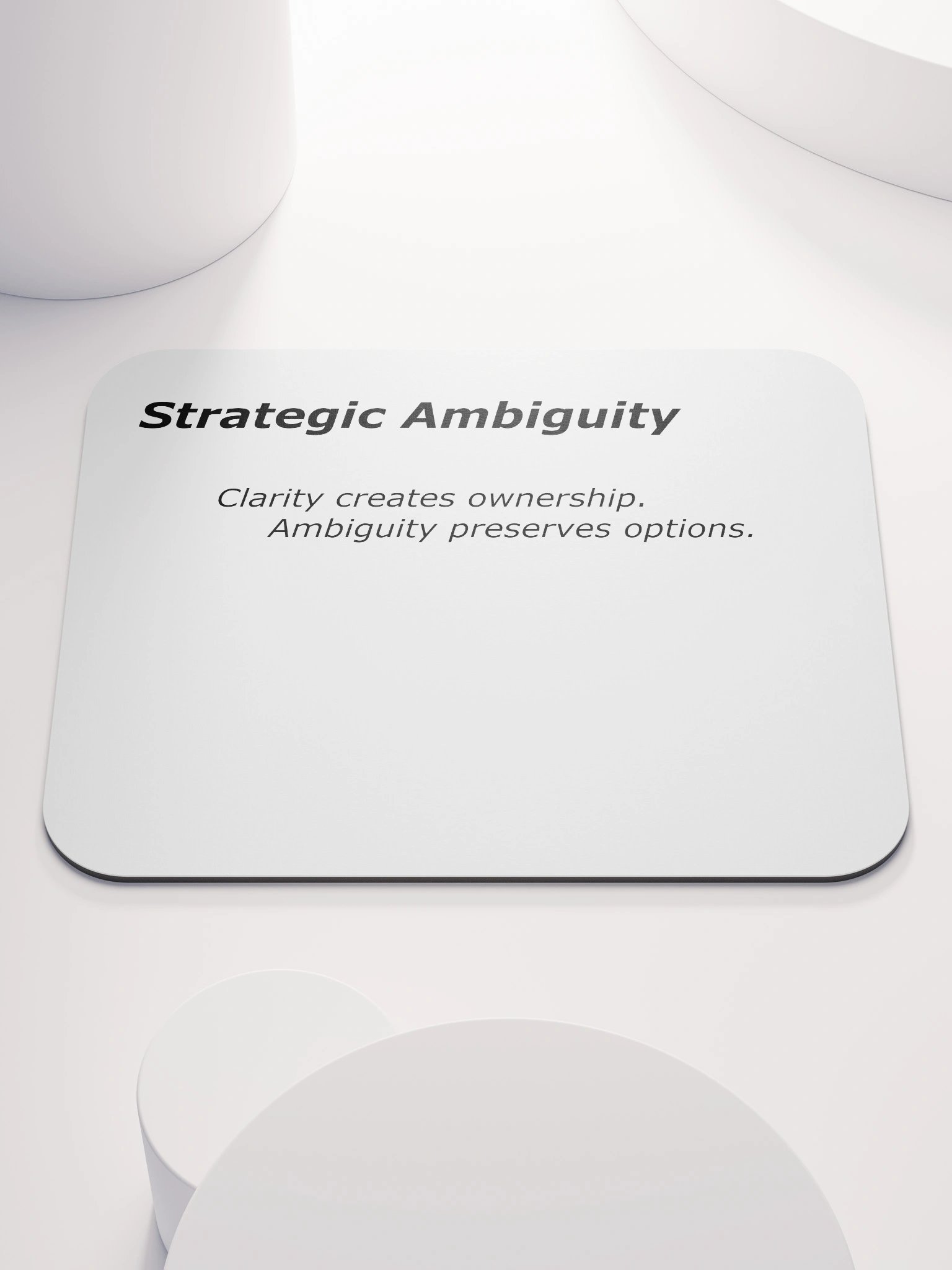 Strategic Ambiguity Mouse Pad product image (1)