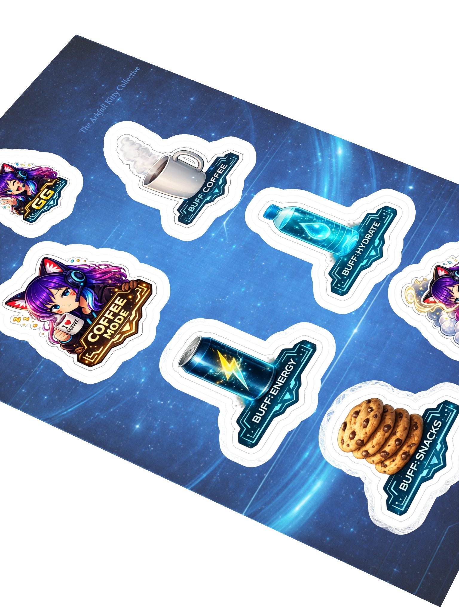 • AKC // Mini Sticker Pack | AKC BUFF Pack | Arkfall Kitty Collective product image (2)
