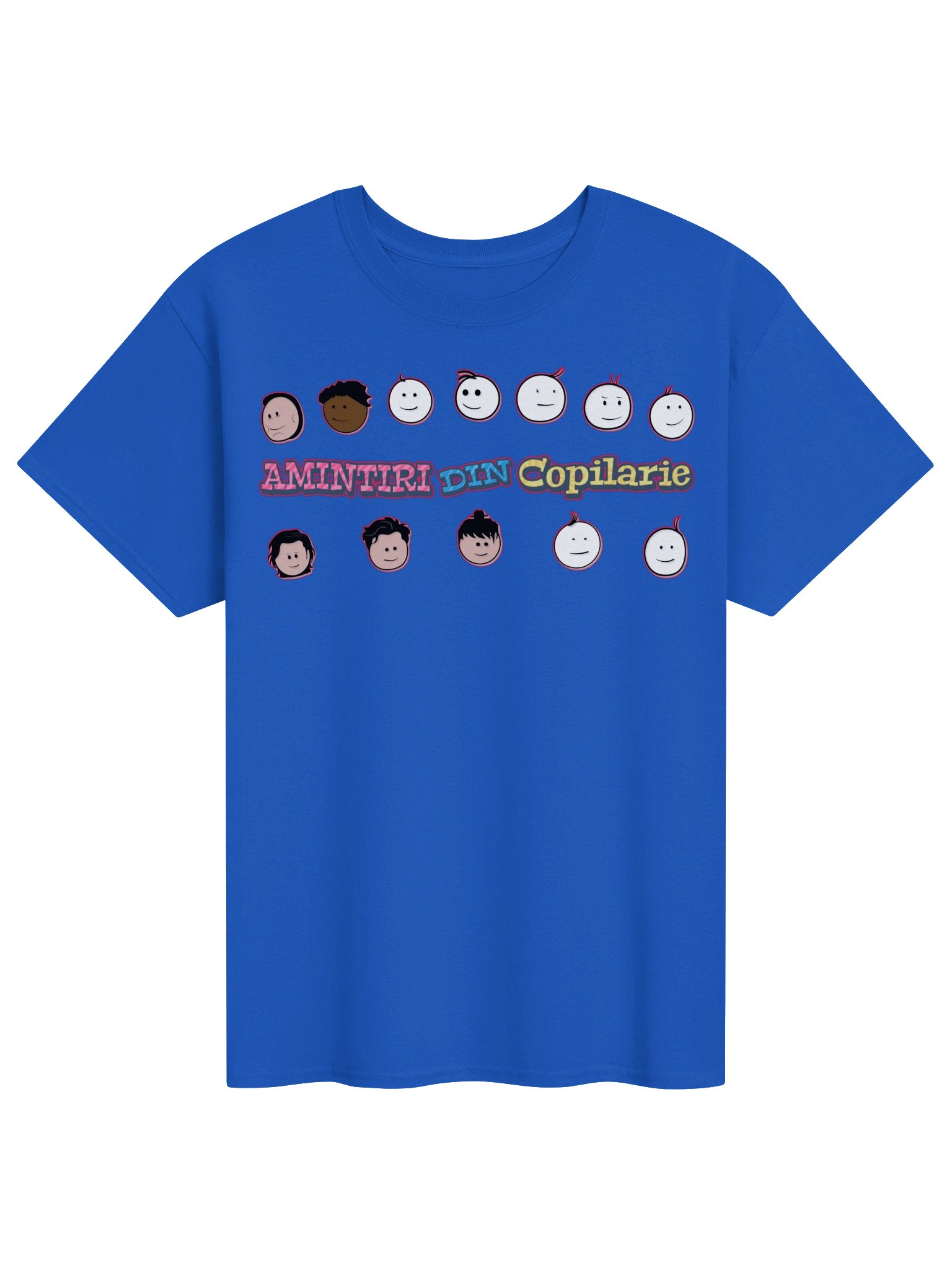 👕 Tricou Albastru Regal Damă „Amintiri Din Copilărie” – Personajele product image (1)