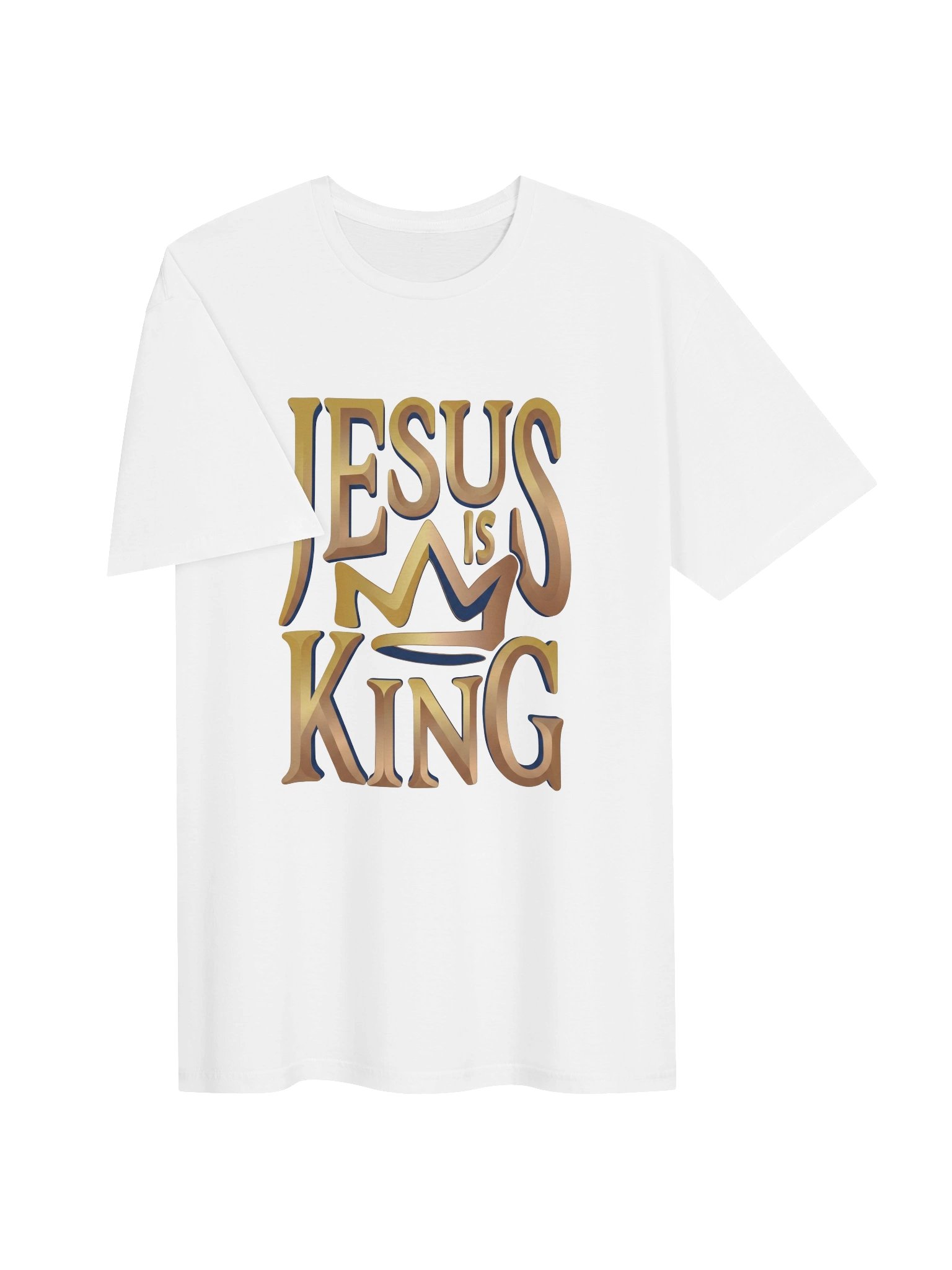 Jesus Is King Gold Crown Modern Fashion Graphic product image (53)