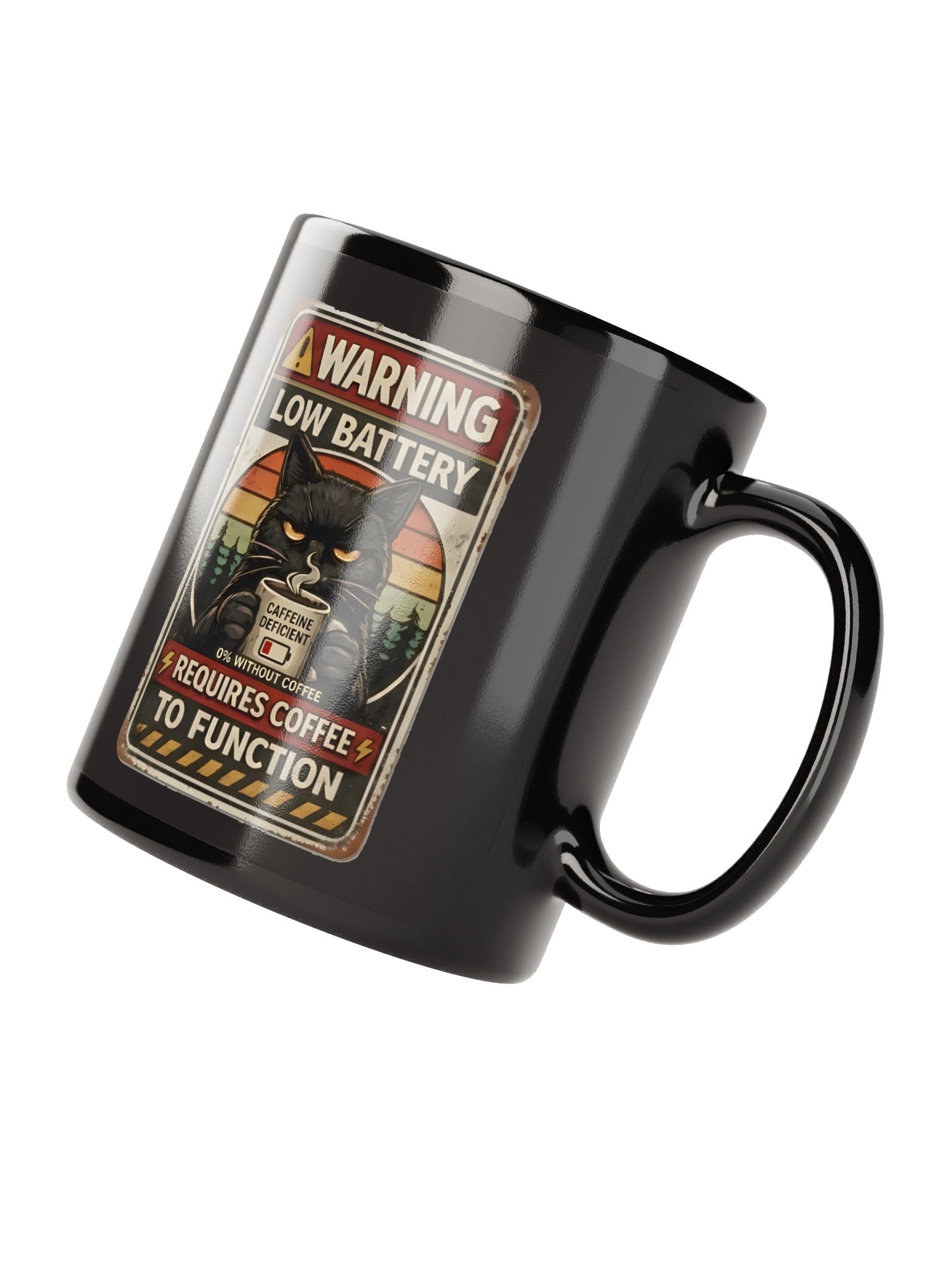 Warning: Low Battery – Requires Coffee Mug product image (4)