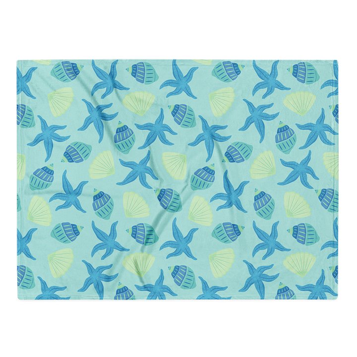 Seashells and Starfish Throw Blanket for Home Comfort product image (2)