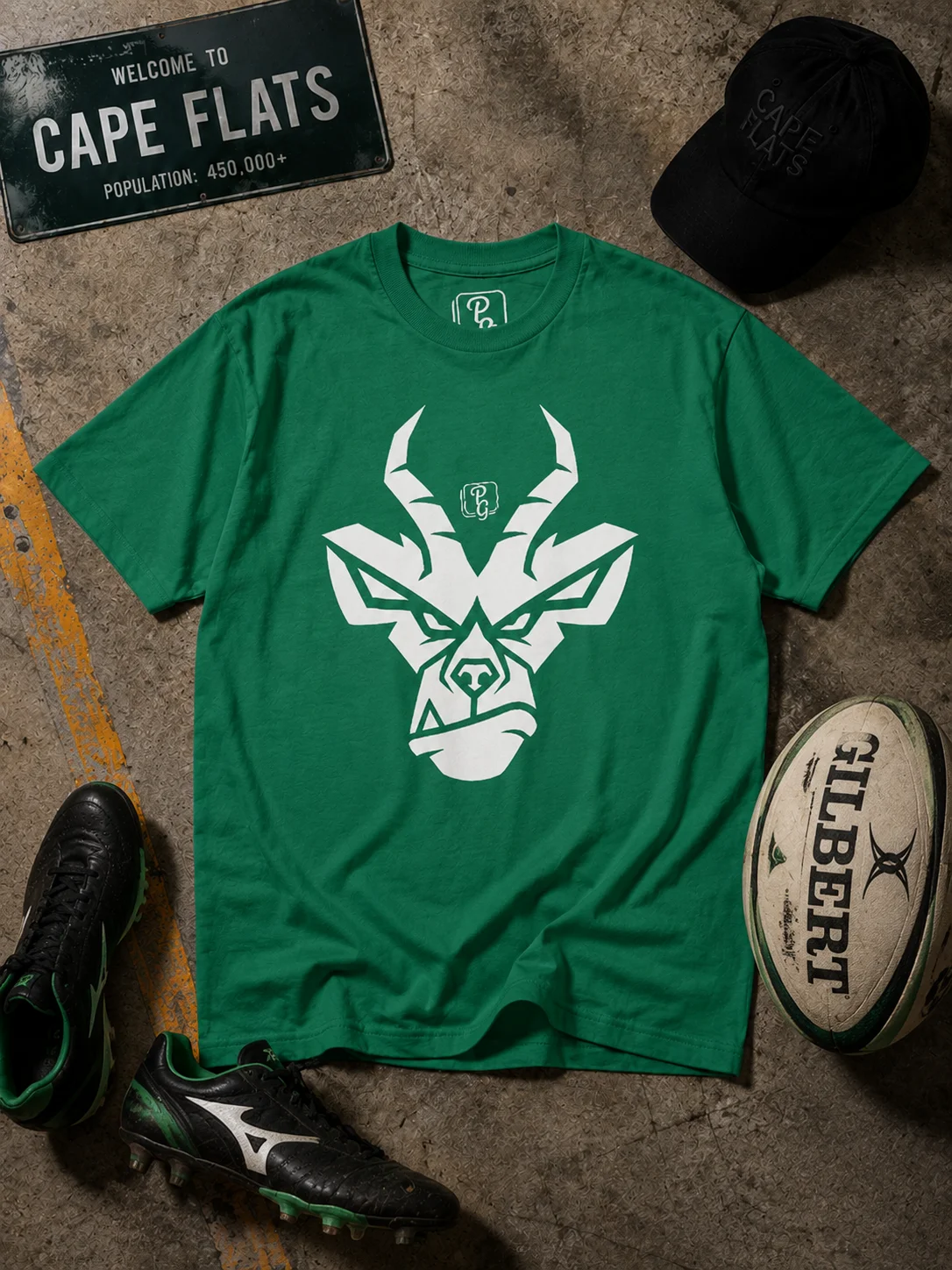 Angry Springbok Streetwear Tee – Bokke Rugby Shirt for SA Saffa Expats | Plain Gedagtes product image (2)