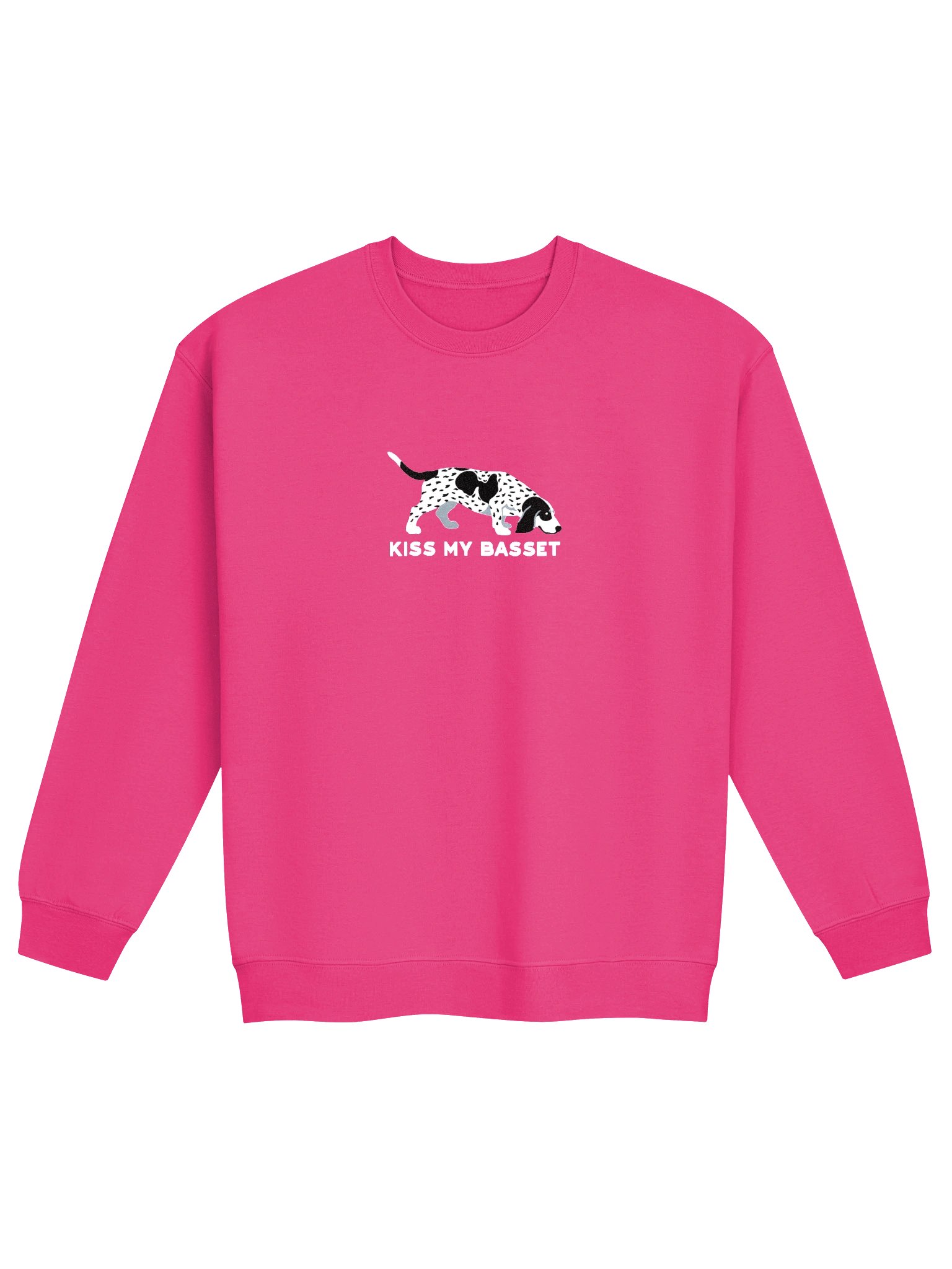 Kiss My Basset Sweatshirt (Embroidered) of a Basset Bleu de Gascogne(Black & White) product image (4)