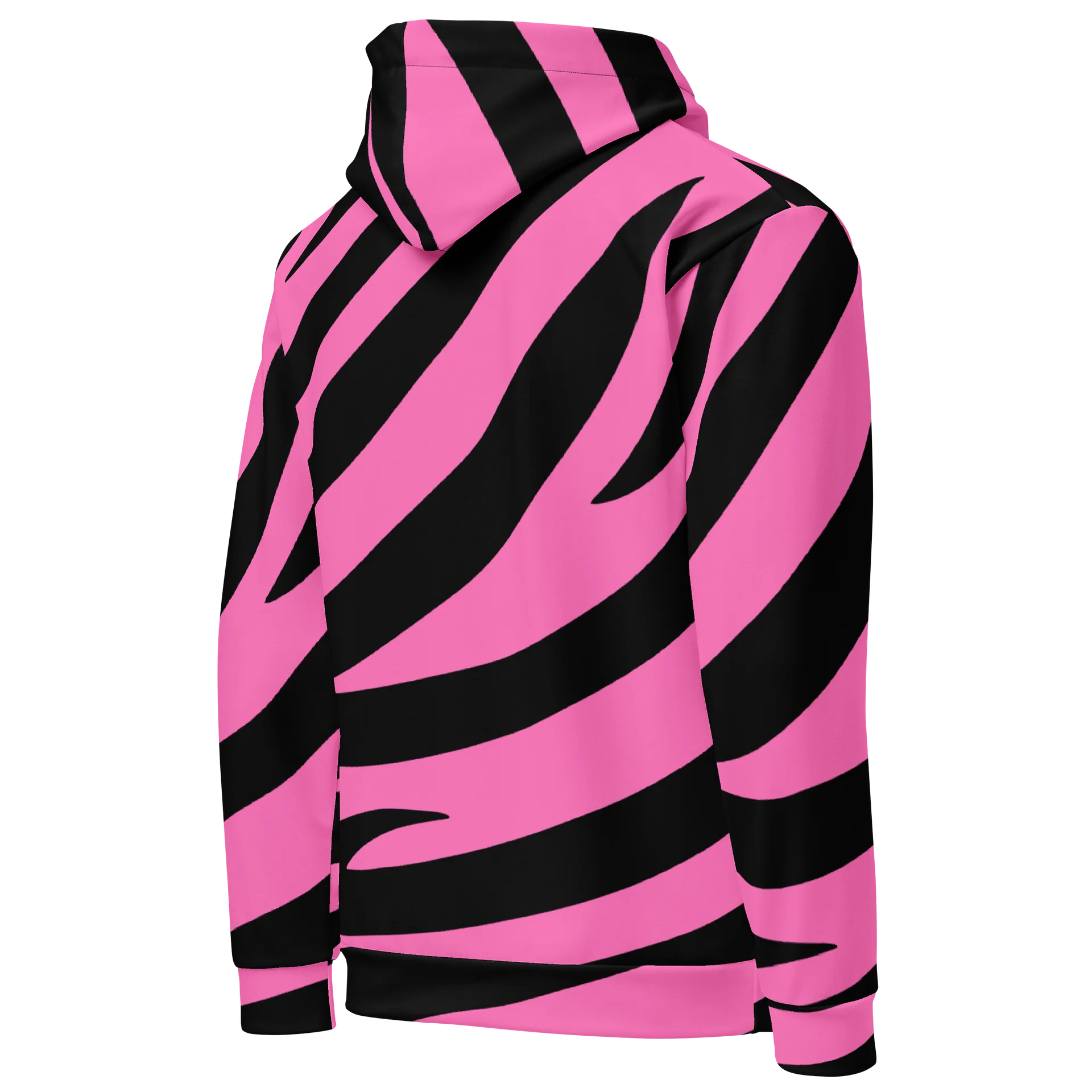 Zebra Print Hoodie – Pink Black product image (4)