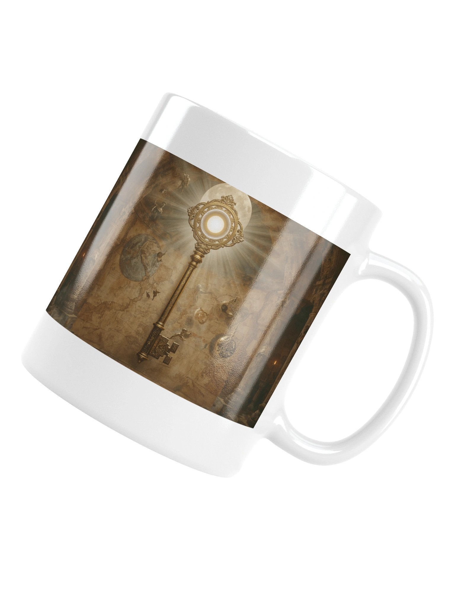 The Gatekeeper’s Key – Eternal Archive | Ceramic Mug product image (5)