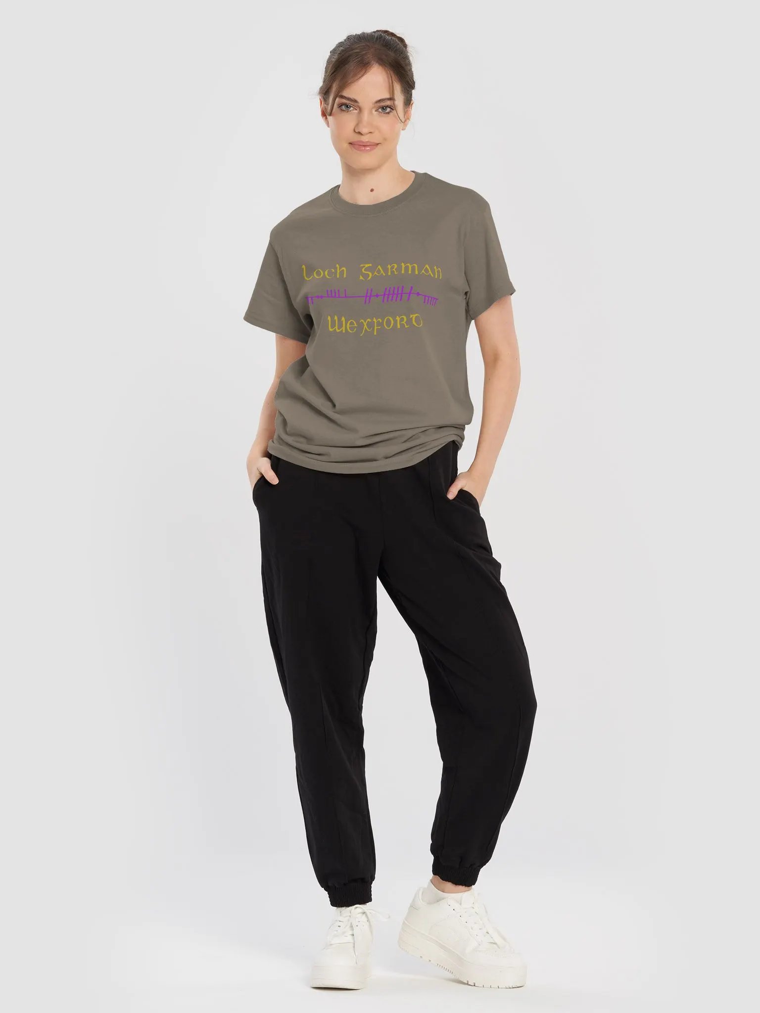 Wexford/Loch Garman Scholastic style Ogham printed T-shirt product image (20)