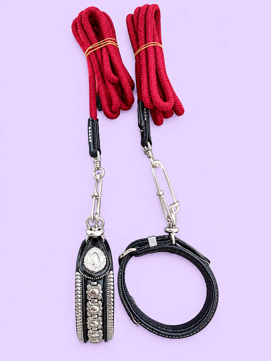 Premium Ethnic Indonesian Handcrafted Leather Dog Collar & Leash Sets product image (7)