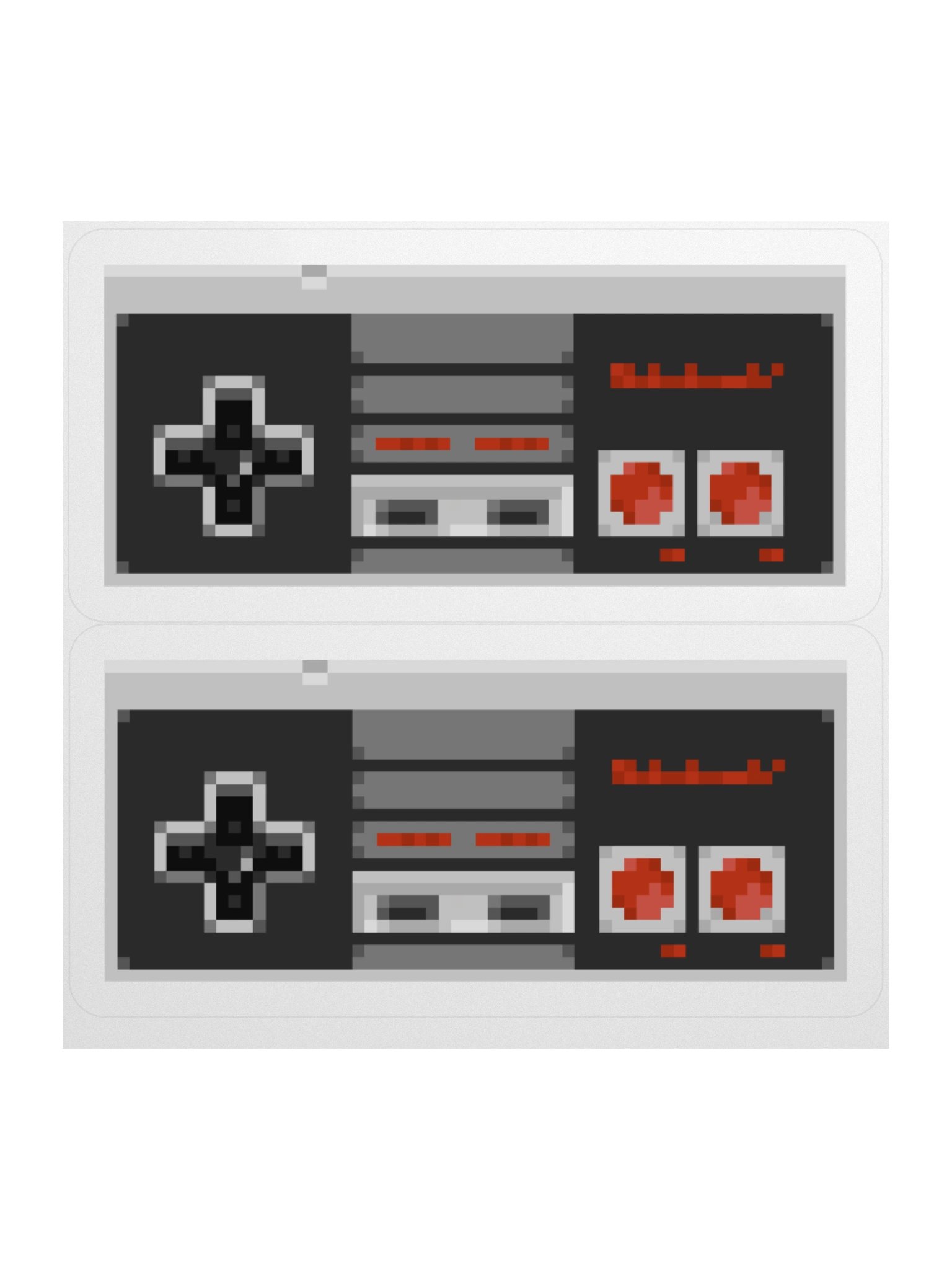 NES Controller Pixel Art Sticker Set product image (2)