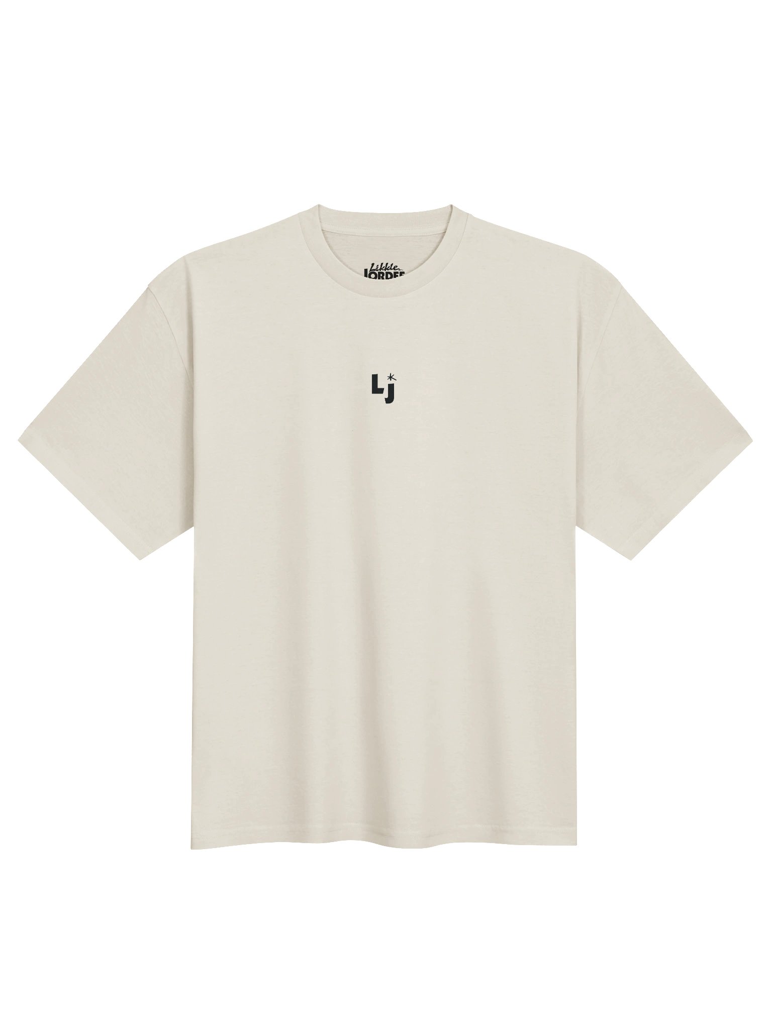 "likkle but TALLAWAH" Middleweight Oversized T-Shirt in Ecru product image (1)