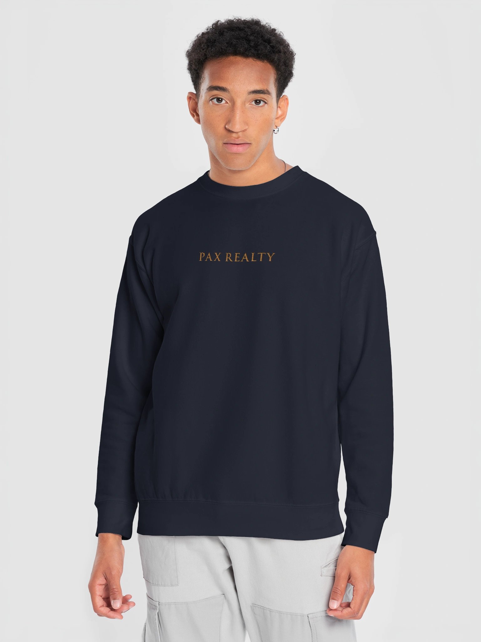 Pax Realty Crewneck (Navy, Gold Thread) product image (5)