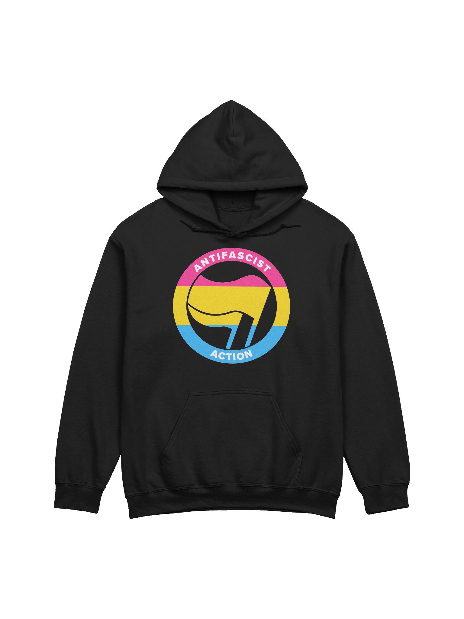 Antifa / Pansexual Pride Hoodie product image (1)