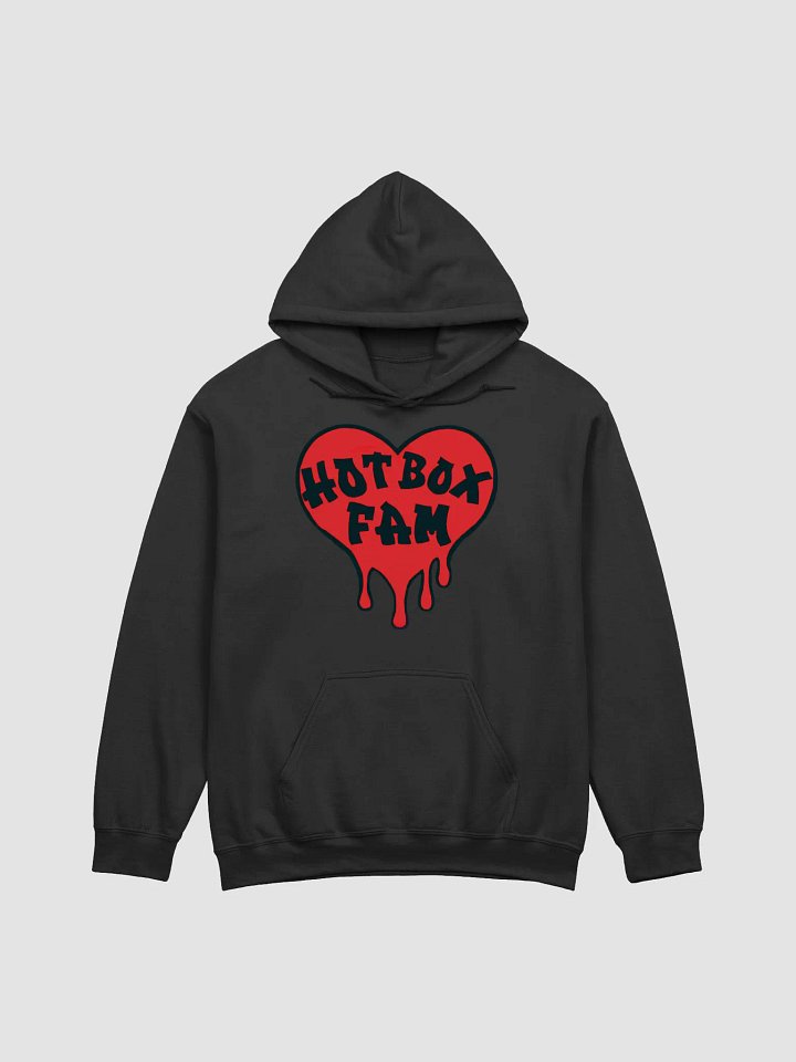 UNISEX HOT BOX SOLID FAM RED LOGO HOODIE product image (1)