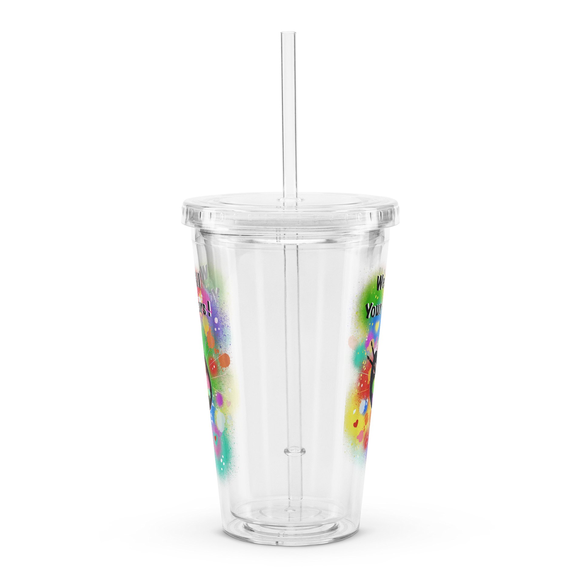 Clear 16 oz Tumbler 'Pride Colors' product image (3)