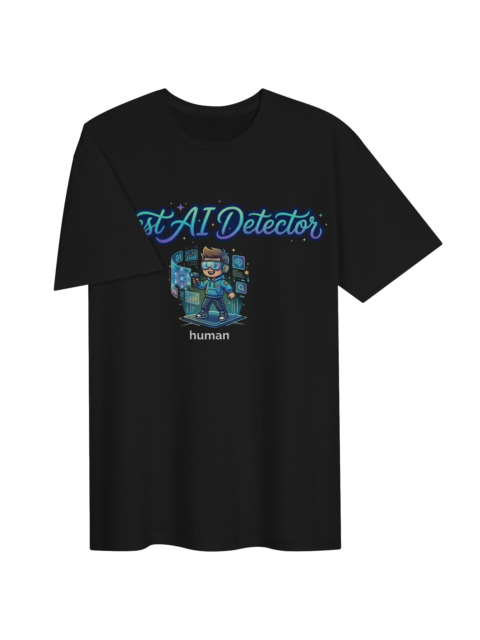 Best AI Detector | Human vs AI Meme T-Shirt | Funny Tech Culture Tee product image (38)