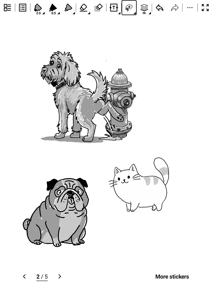 The "It's raining calts and dogs better grab an umbrella" supernote sticker set product image (1)