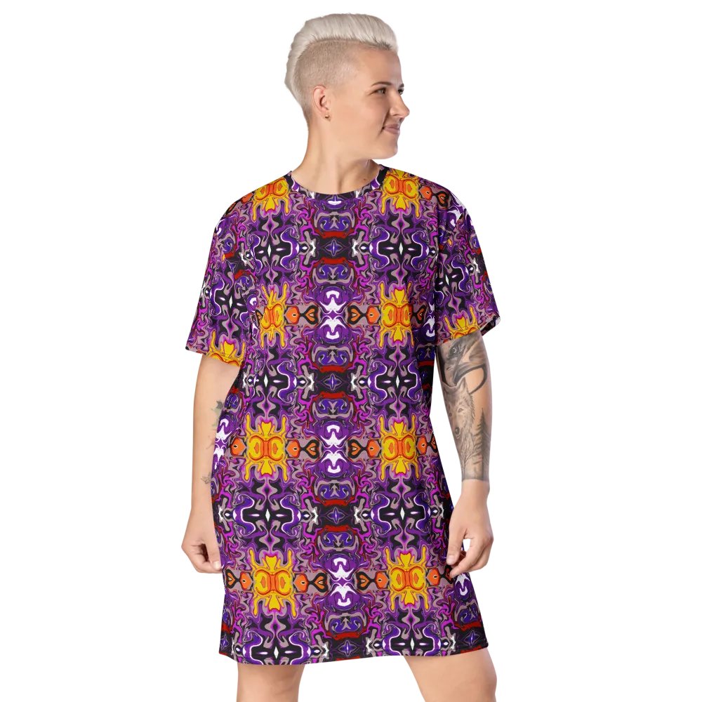 Purple African Inspired Pattern Dress product image (7)