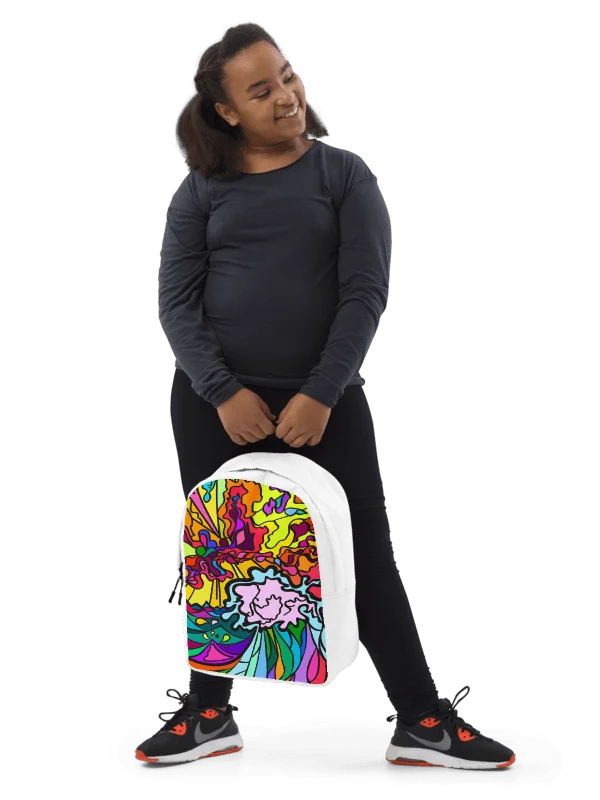 Vibrant Swirls Custom Backpack – Wave at Sunset product image (10)