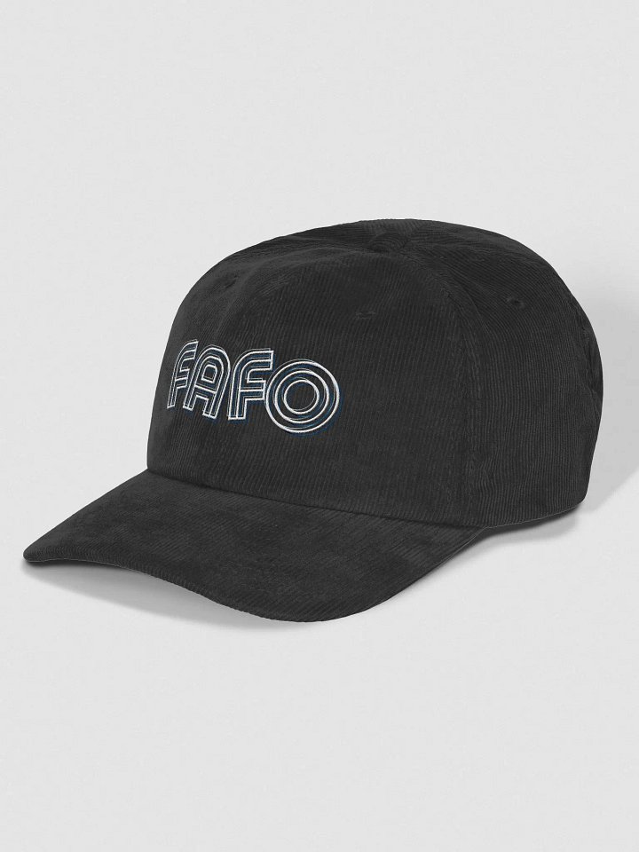 FAFO corduroy dad hat product image (1)