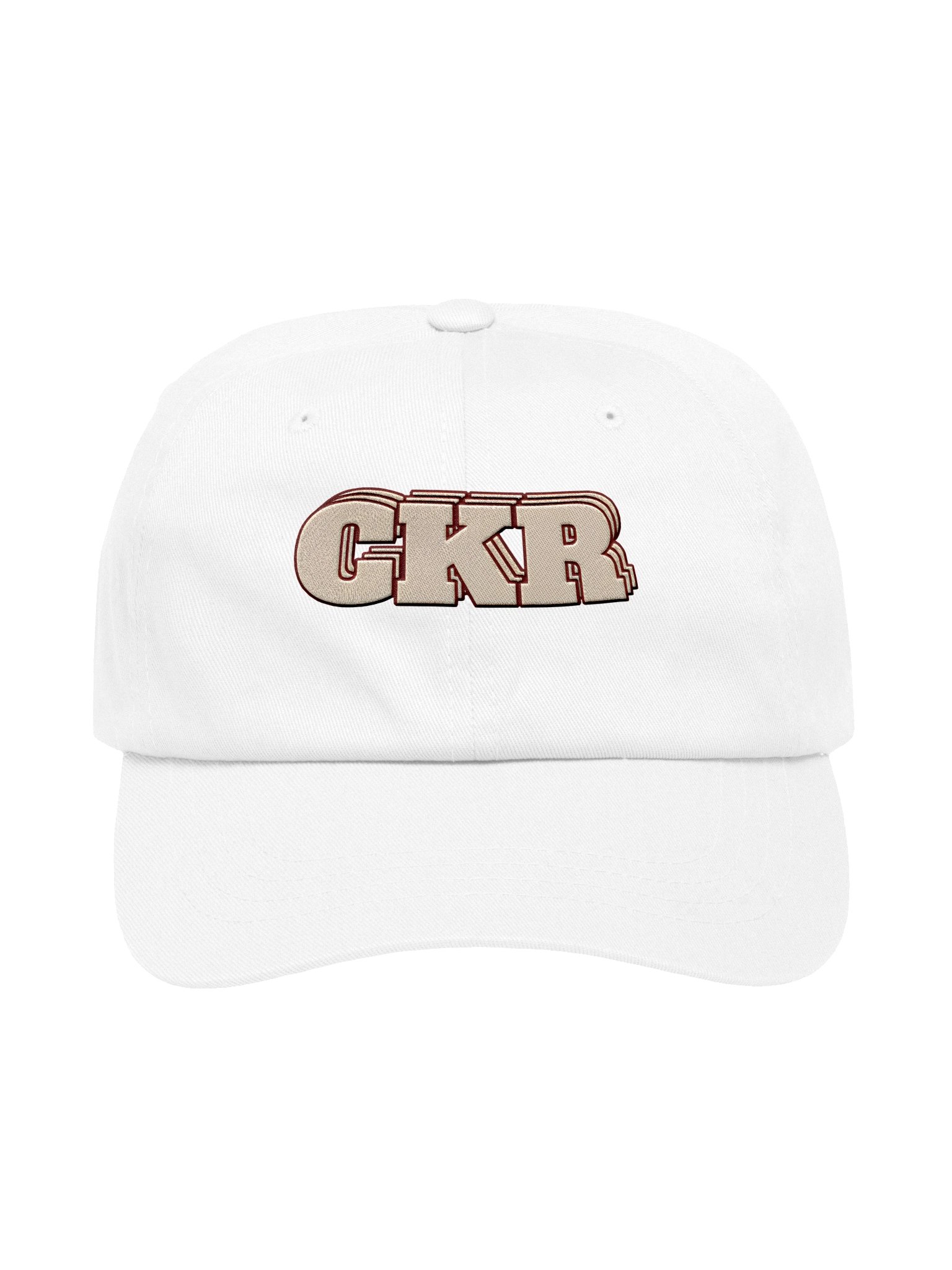 CKR White hat Cream Logo product image (1)