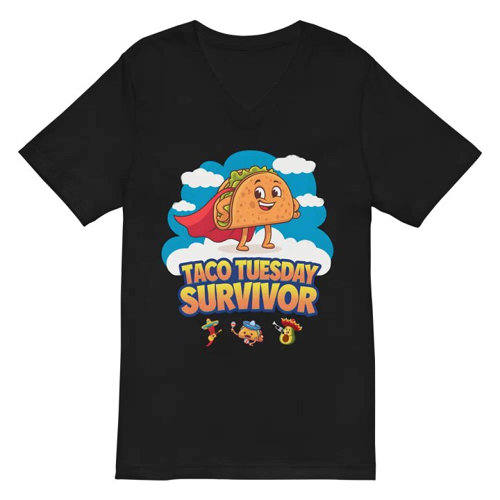 Taco Tuesday Superhero V-Neck Tee Bella+Canvas (Men's) product image (3)
