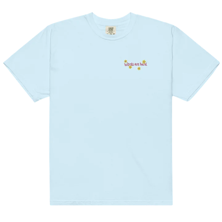 Words are Hard Comfy Embroidered Tee product image (8)