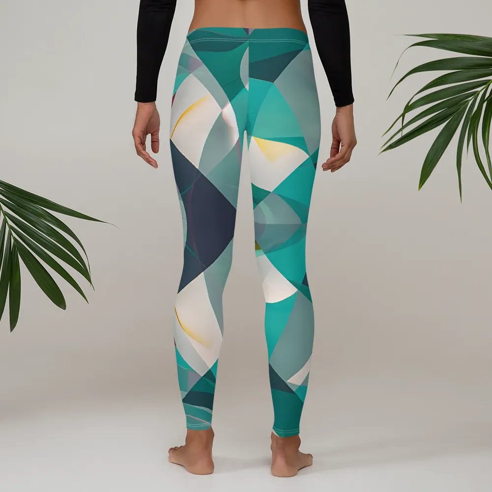 Abstract Lithographic Pattern Design leggings - V9 product image (3)