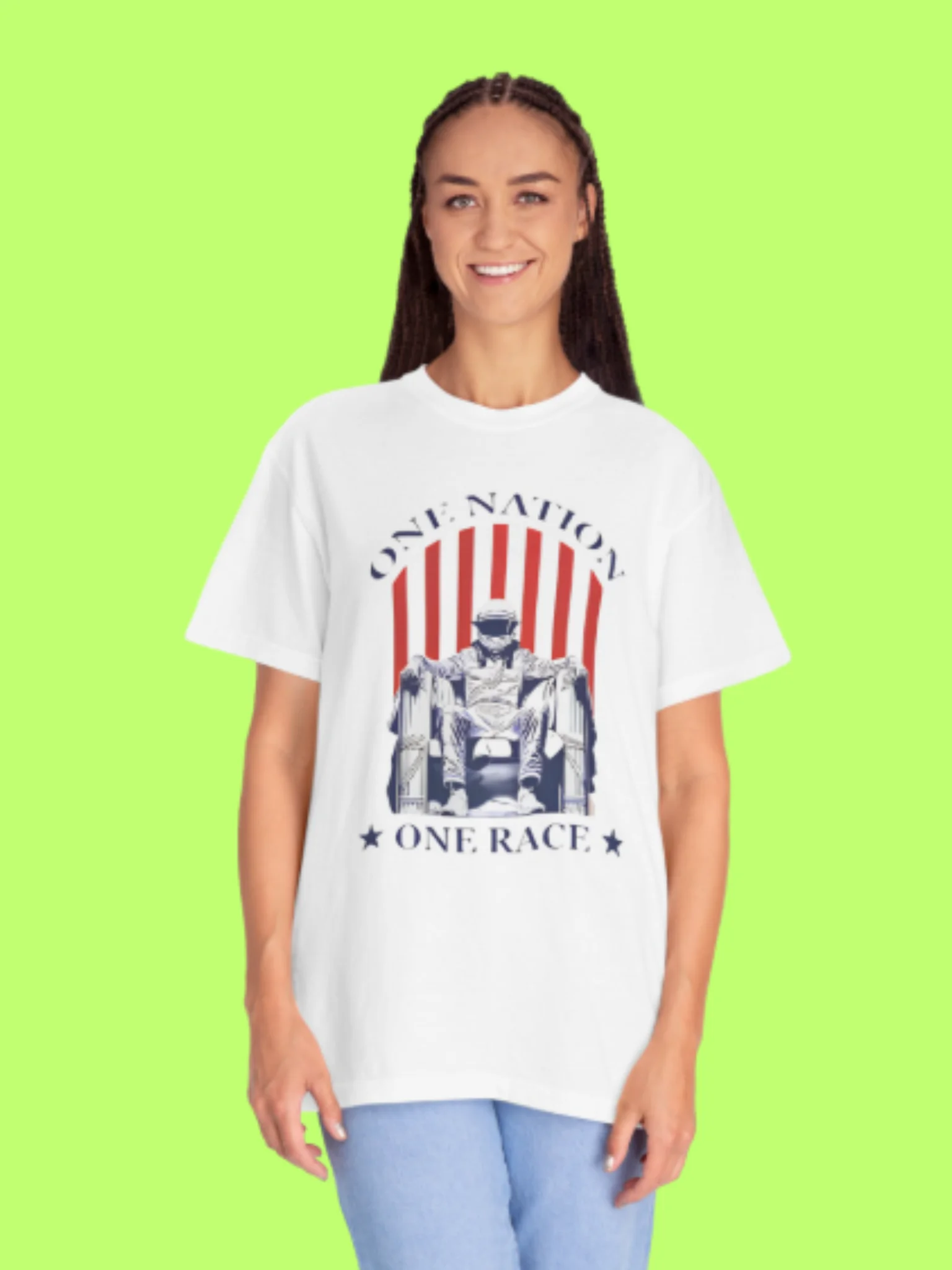 One Nation One Race Oversized Shirt product image (33)
