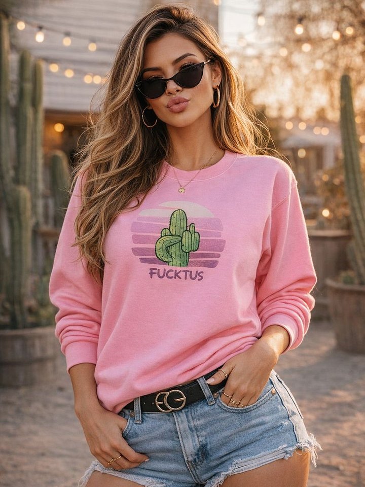 F*CKTUS Stylized Cactus Sweatshirt product image (1)