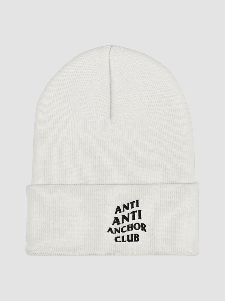 [white] Anti Anti Anchor Club Embroidered Cuffed Beanie product image (2)