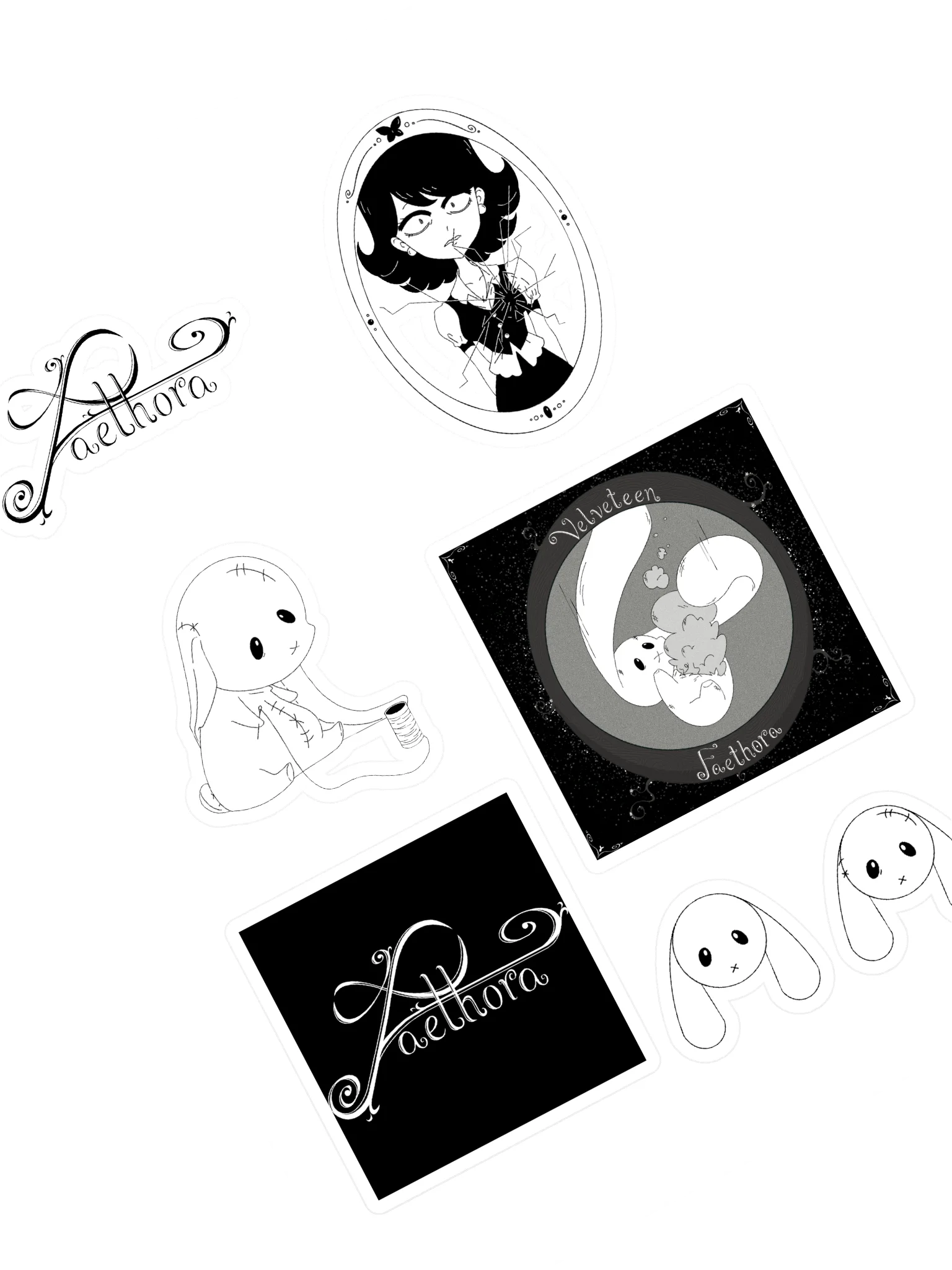 Faethora Velveteen Sticker Sheet product image (1)