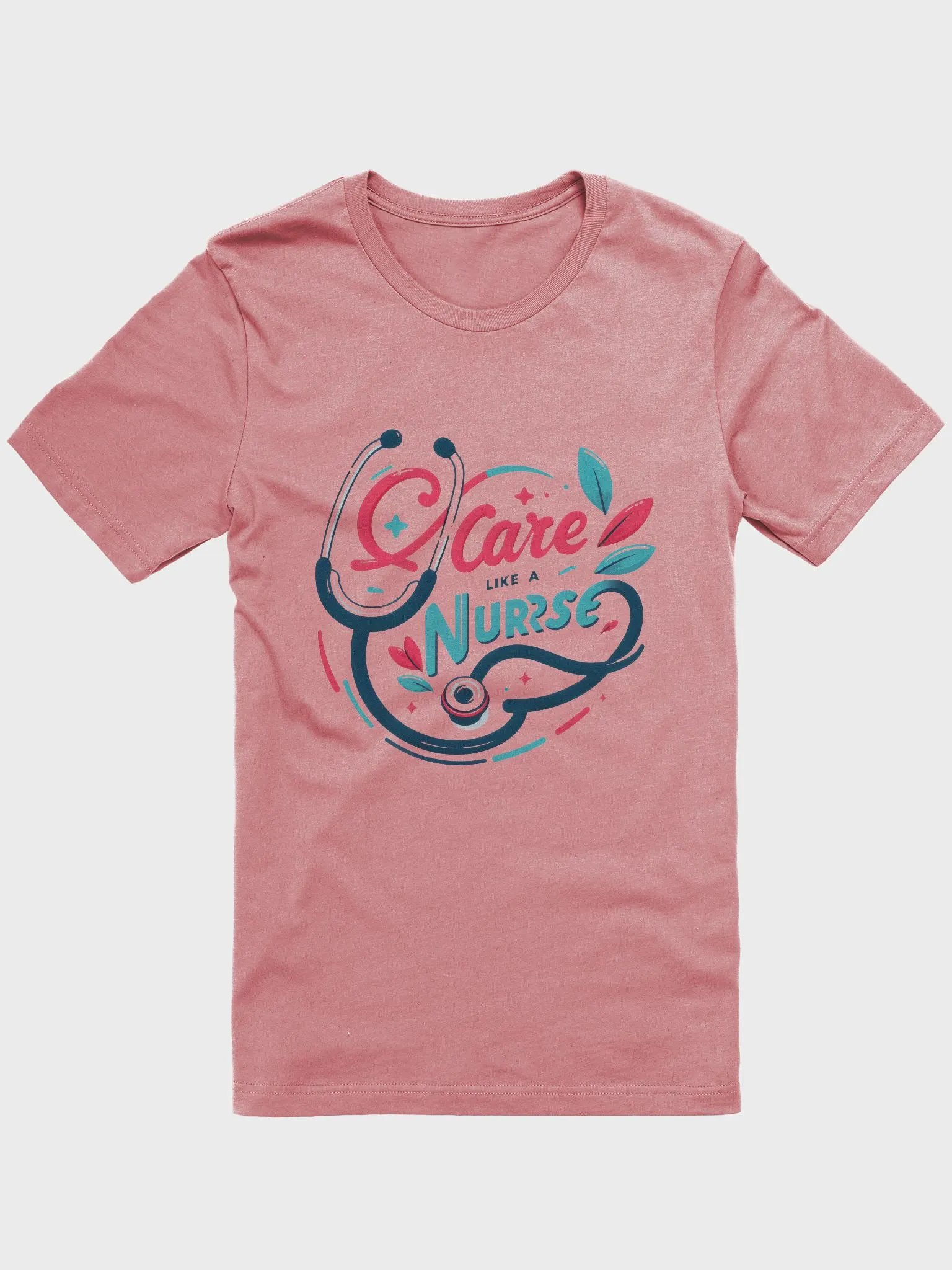 Nurse's Care Stethoscope Tee product image (1)