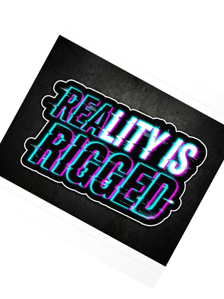 Reality Is Rigged Sticker product image (2)