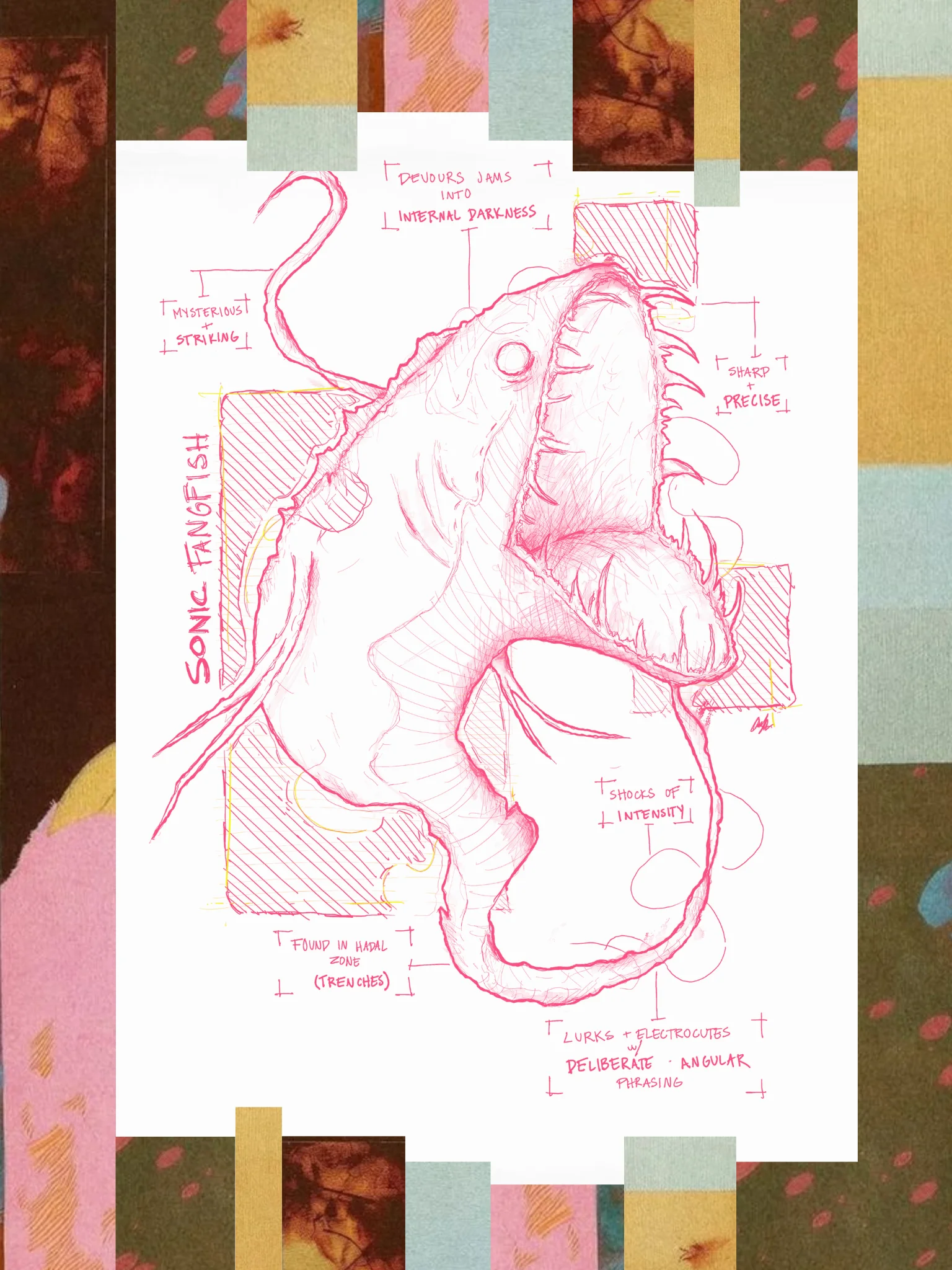 Sonic Fangfish – Enemy Magazine x Alexis Malnerich (Night Dive Edition) product image (3)
