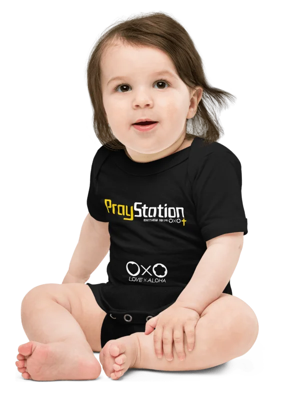 LXA PrayStation Baby One Piece | Love X Aloha - Faith Collection | Premium Christian Apparel product image (2)